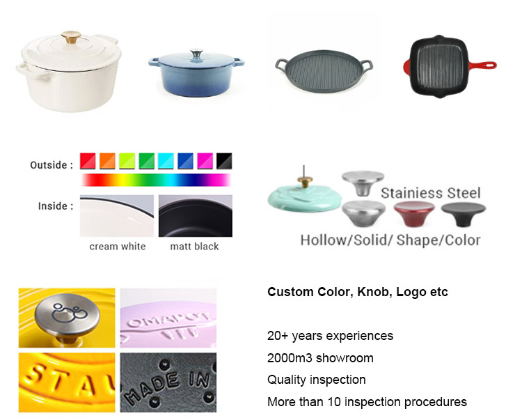 wholesale factory of cast iron casserole dish