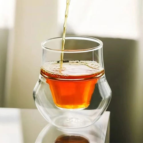 double-sided coffee glass wholesale