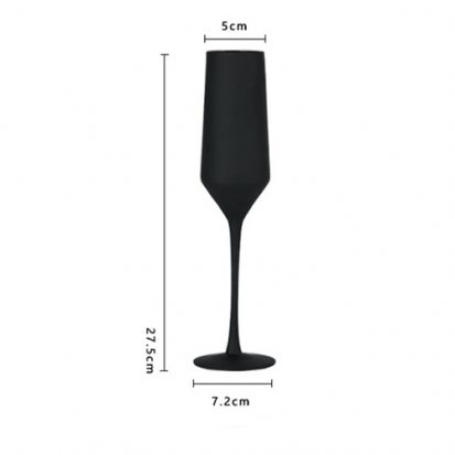 wholesale black Champagne glass 10oz