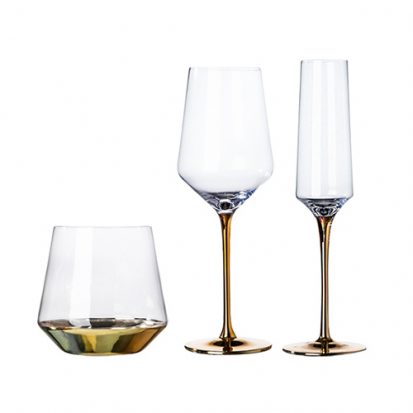 electroplating gold wine glass set