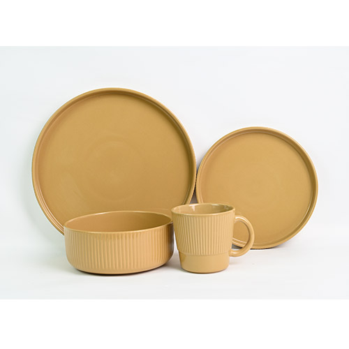 fine color glaze stoneware dinner set