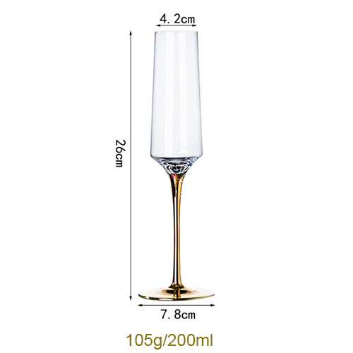 electroplating gold champagne glass