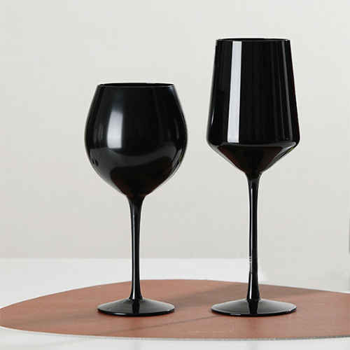 wholesale black wine glasses set