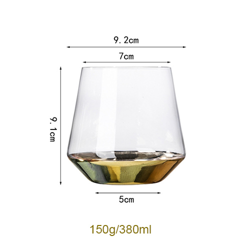 electroplating gold whiskey glass