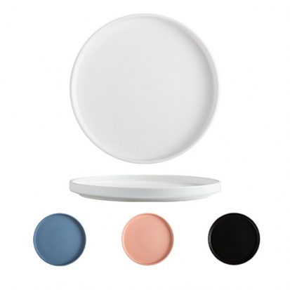 ceramic dinner plate set white
