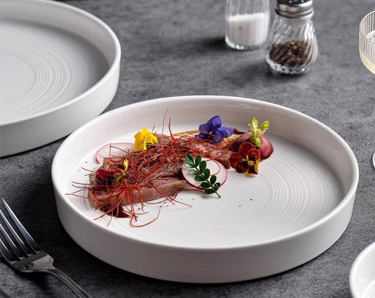 ceramic dinner set plate for restaurant