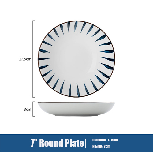hot sale 7inch round plates in stock