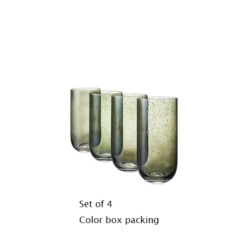 wholesale glass tumbler with spraying color