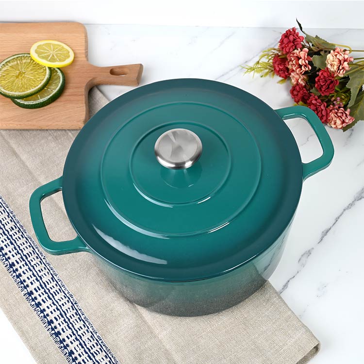 5liter enamel cast iron dutch oven for sale