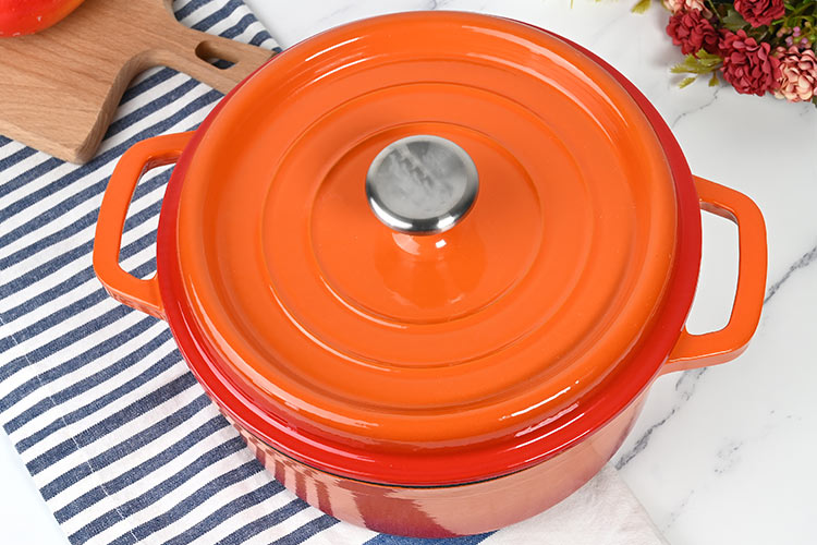 4L cast iron enamel pot