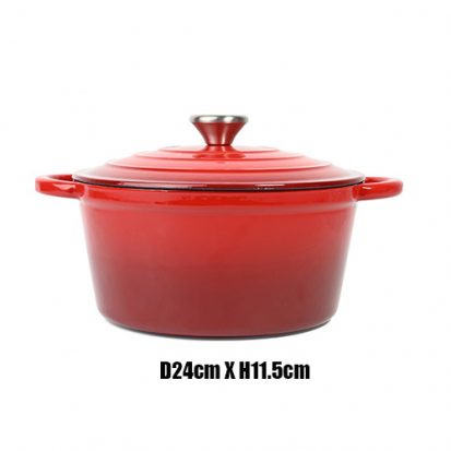 enameled cast iron cooking casserole
