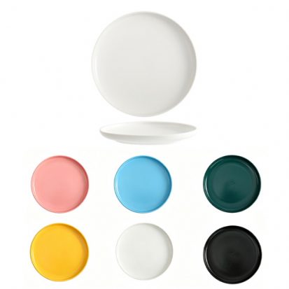ceramic dinner plate set white