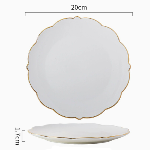 lace gold rimmed porcelain plates