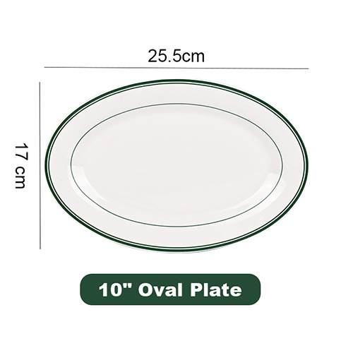 10inch oval plate porcelain plate