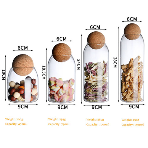 wholesale borosilicate glass storage jar
