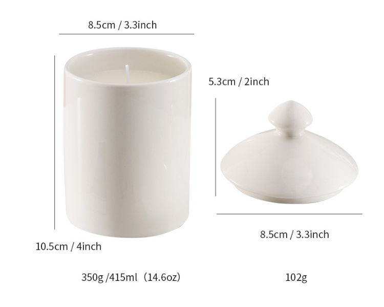 custom ceramic candle jars wholesale