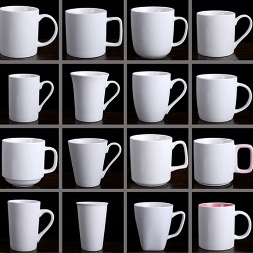 custom logo white mugs