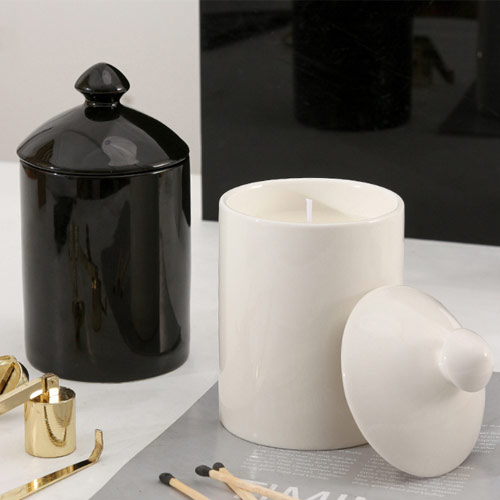 ceramic candle jars with lids