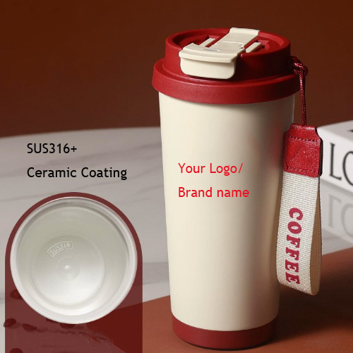 thermal ceramic-coated drinkware