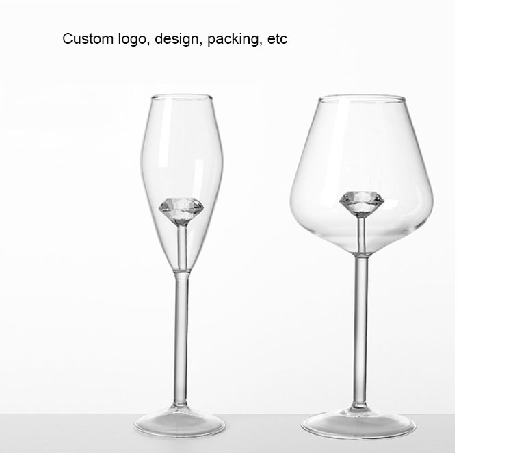 diamond champagne glasses wholesale