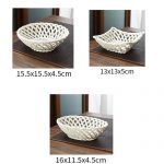 ceramic woven hollow bowls