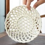 hand-made woven ceramic bowls