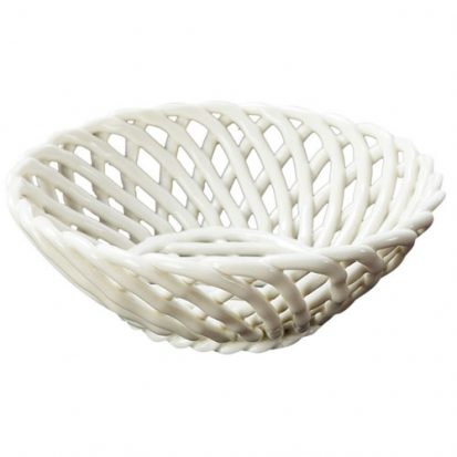 microwave-safe ceramic woven basket