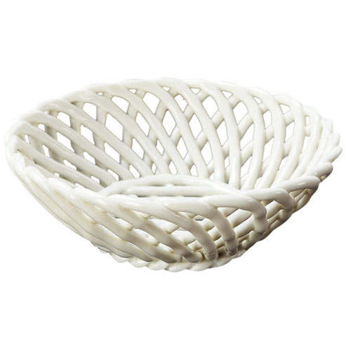 microwave-safe ceramic woven basket