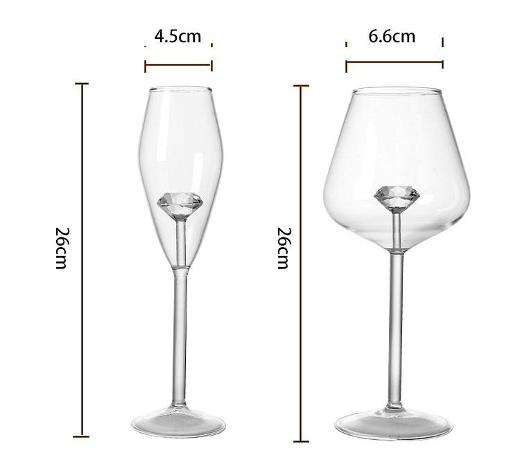 bulk sale wine glasses with diamond design