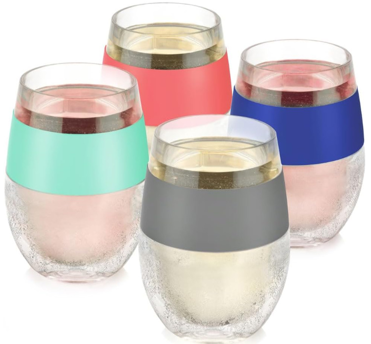 double-wall glass cups with Freezing Gel