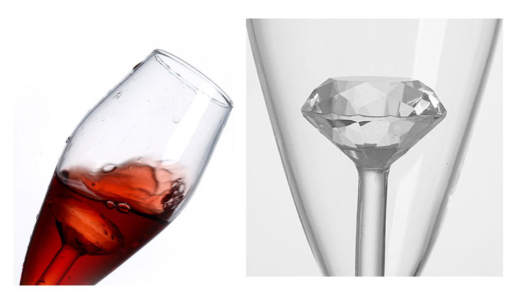 diamond glass cups wholesale