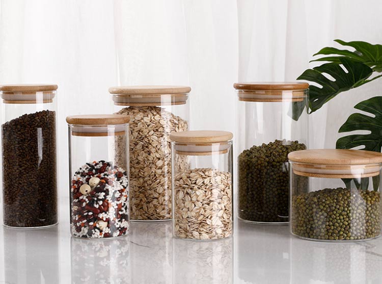 wholesale glass canister jars