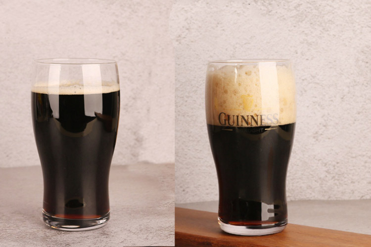 custom logo pint beer glass