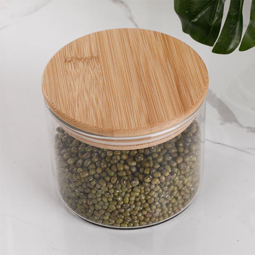bulk buy round glass canister jars