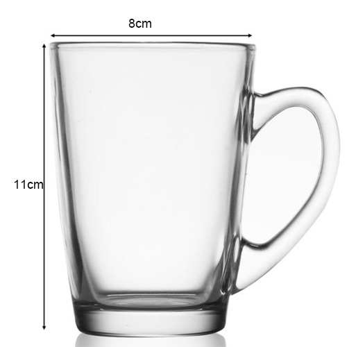 wholesale glass beer cups with handle