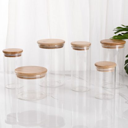 wholesale glass canister jars