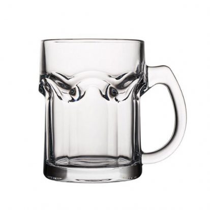 custom 500ml glass beer mug for sale