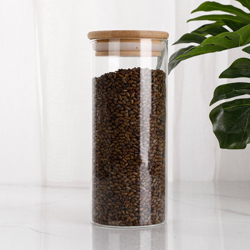 wholesale round glass canister jars