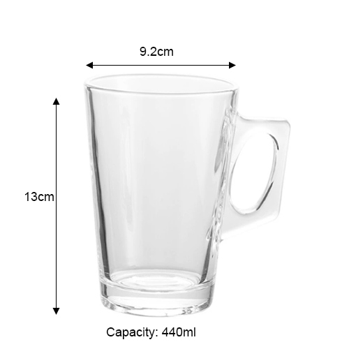 durable glass coffee cups with handle