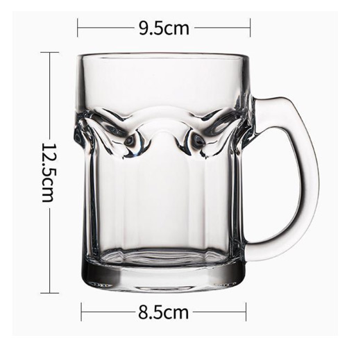 500ml glass beer mug for sale