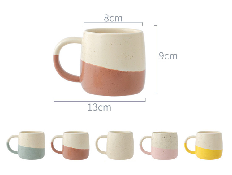 400ml ceramic mugs with speckles