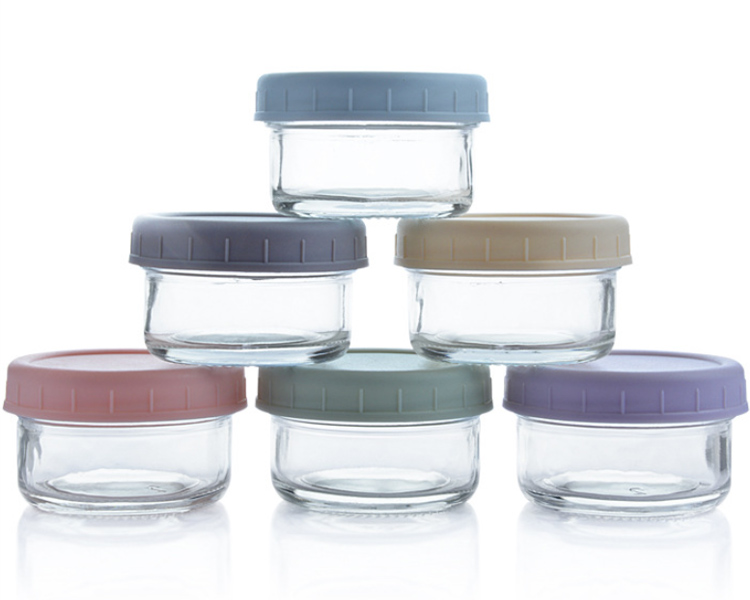 glass containers 70ml small capacity