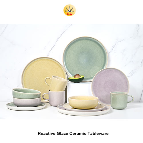 reactive glaze ceramic tableware set