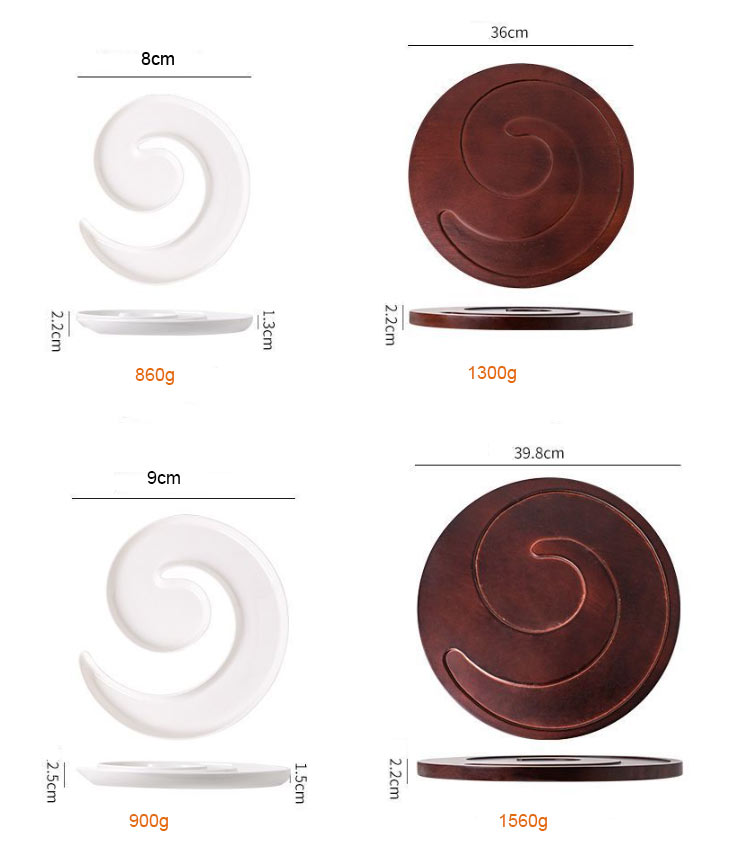custom white irregular plates for hotel use