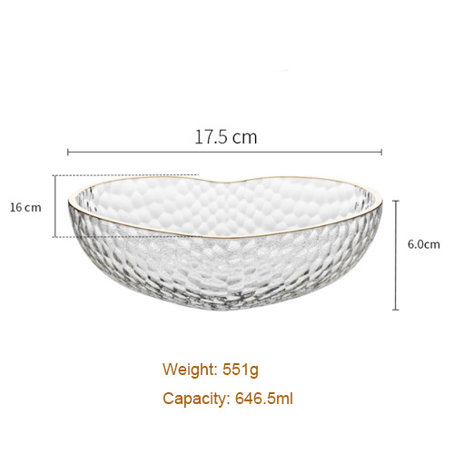 Bulk heart-shaped dessert bowls