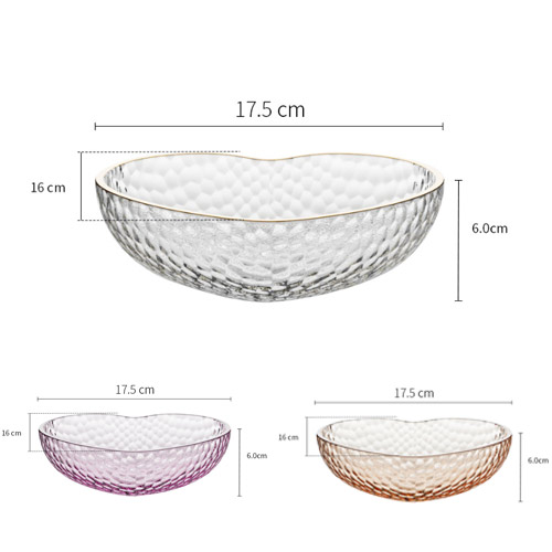 glass heart-shaped bowls bulk buy