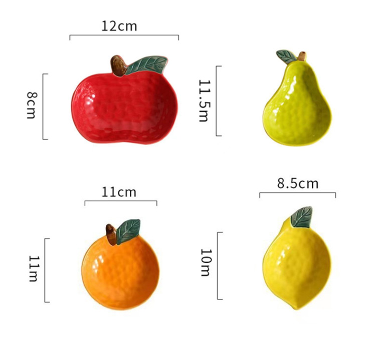 Ceramic Fruit Shaped Cartoon Saucer