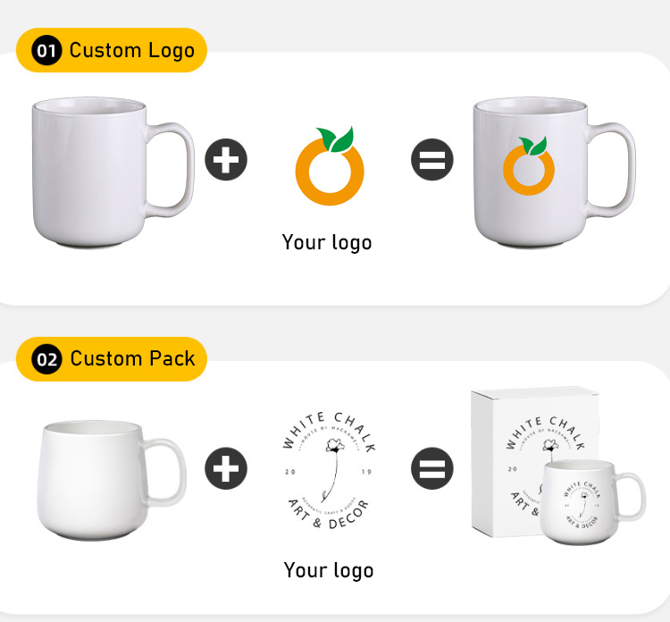 custom logo ceramic mugs