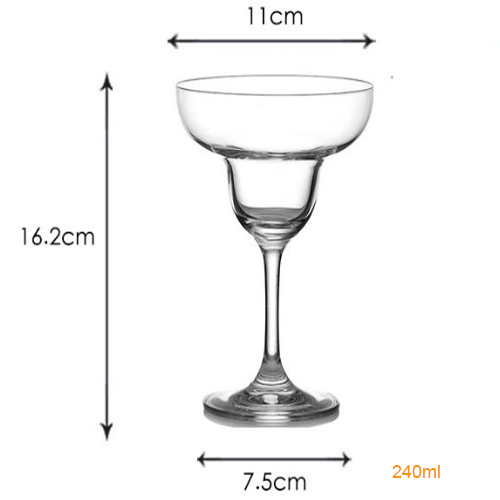 stemmed margarita glasses bulk