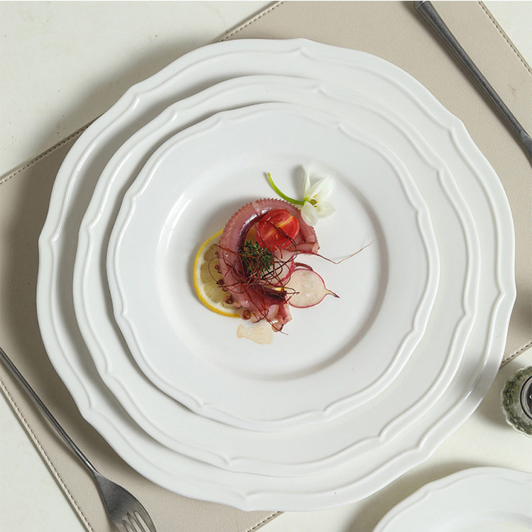 white porcelain plates for wedding use